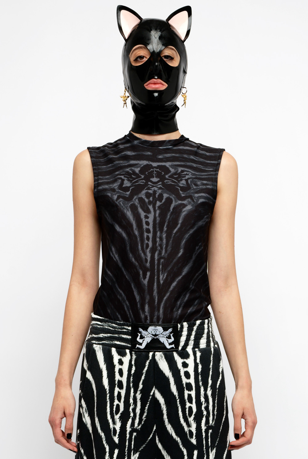 Angelic Zebra sleeveless covered tshirt - immagine 3