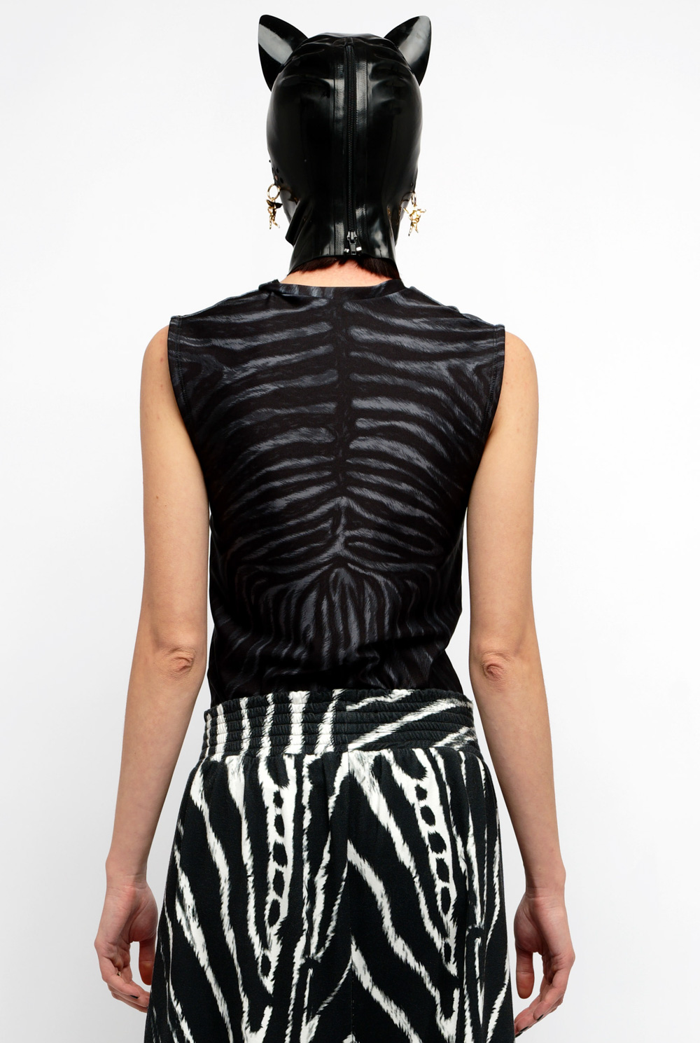 Angelic Zebra sleeveless covered tshirt - immagine 4