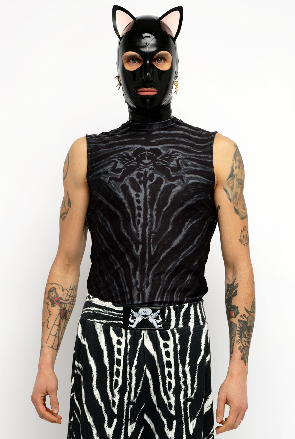 Angelic Zebra sleeveless covered tshirt