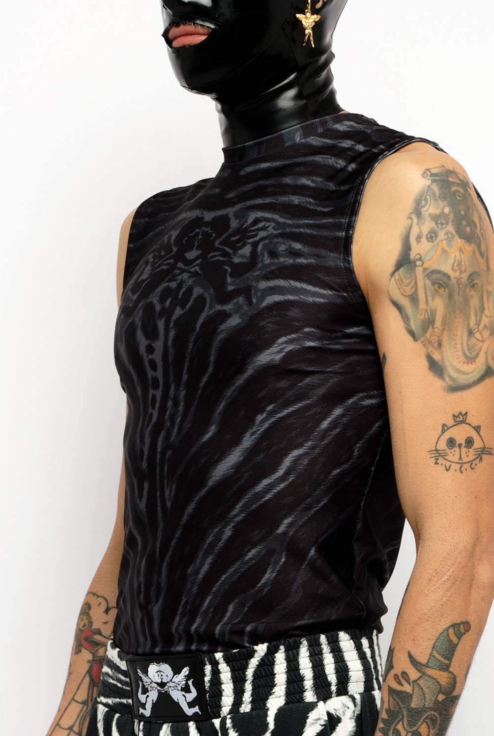 Angelic Zebra sleeveless covered tshirt - immagine 2