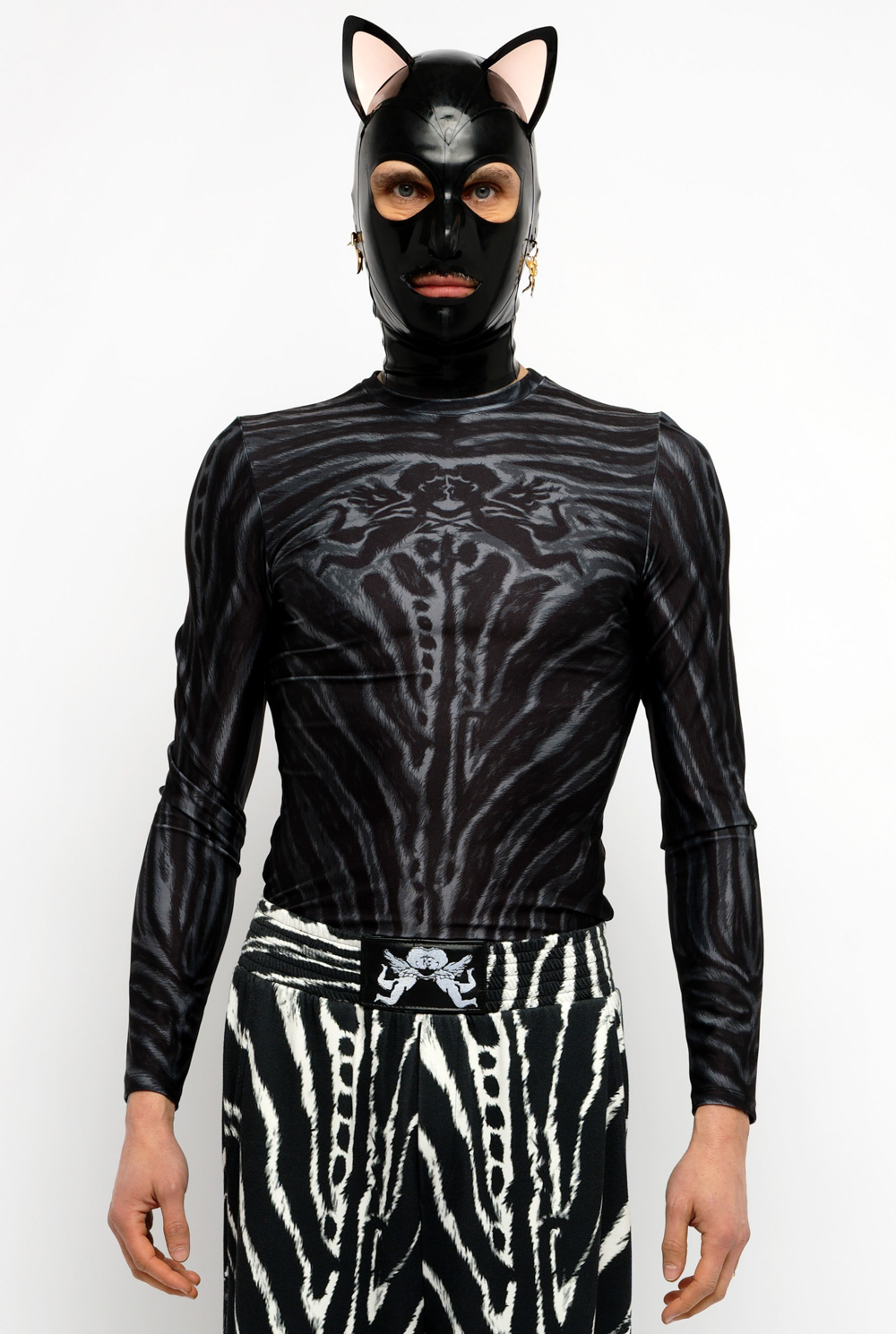 Angelic Zebra sleeveless covered tshirt